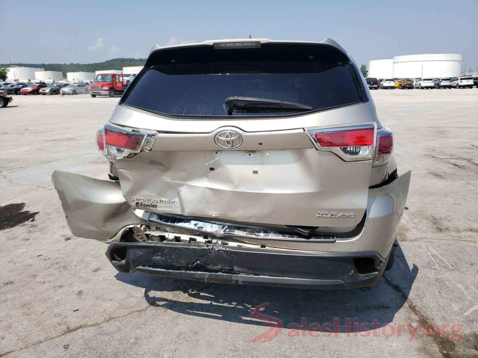 5TDJKRFH0GS288996 2016 TOYOTA HIGHLANDER