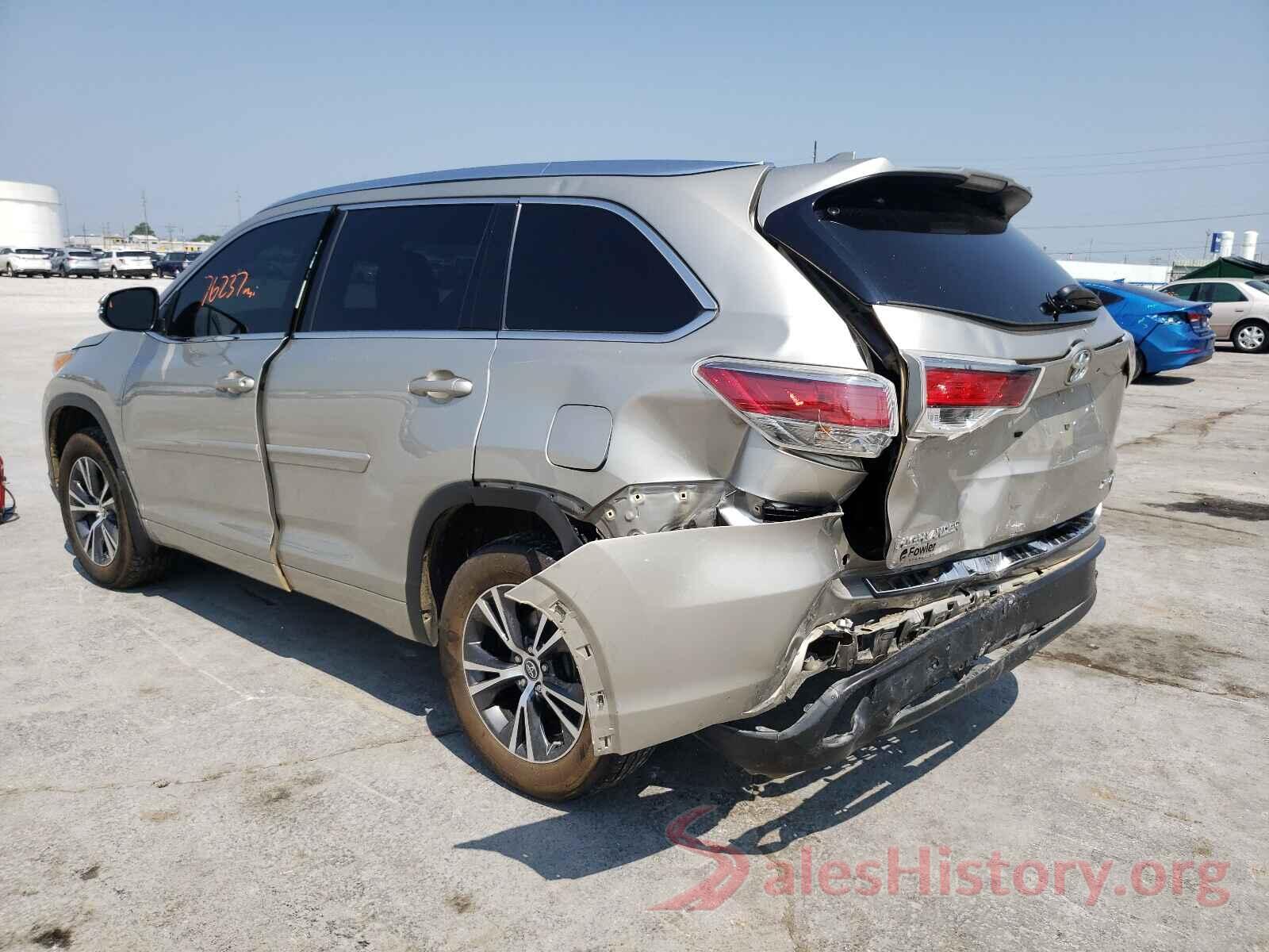 5TDJKRFH0GS288996 2016 TOYOTA HIGHLANDER