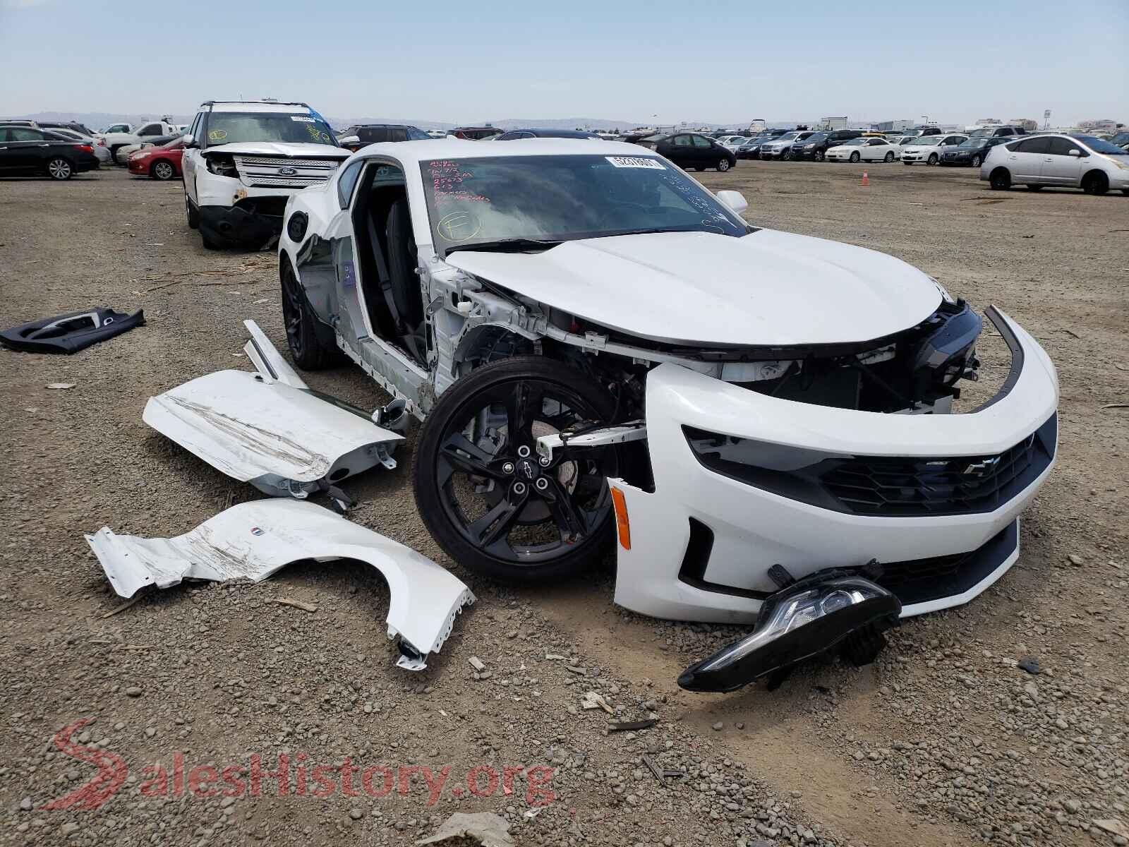 2021 CHEVROLET CAMARO VIN 1G1FD1RS3M0107129, auction photo