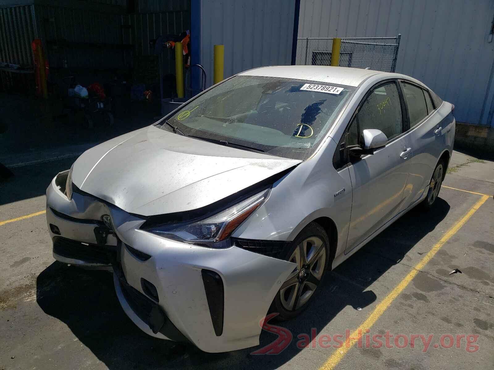 JTDKARFU0K3091132 2019 TOYOTA PRIUS