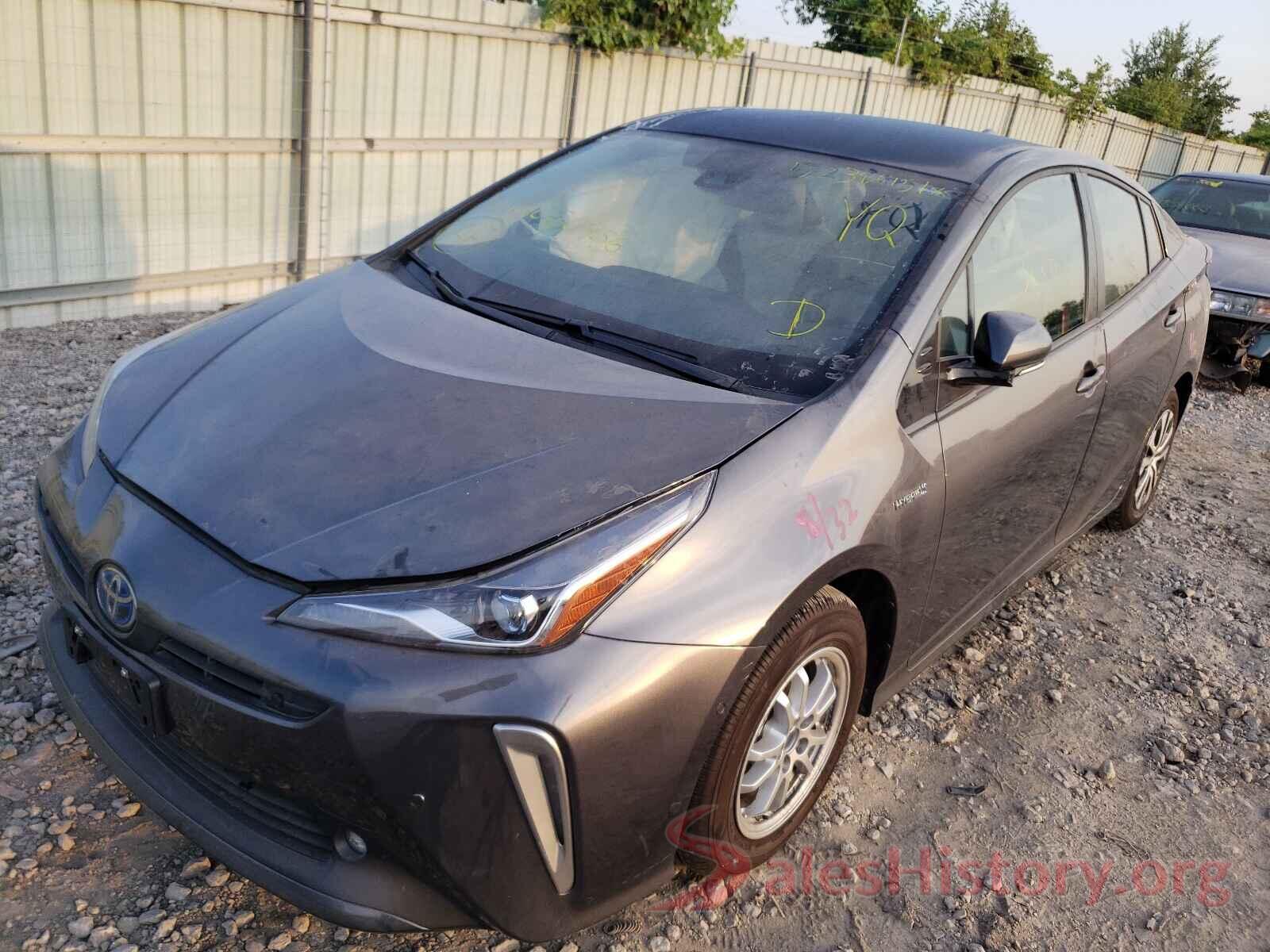 JTDL9RFU3L3020456 2020 TOYOTA PRIUS