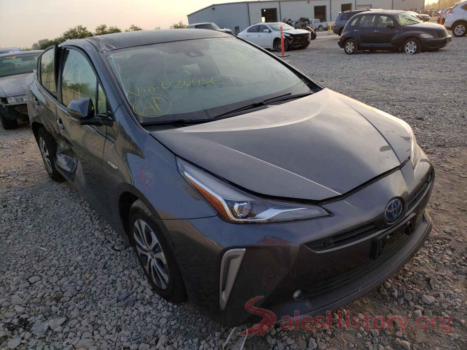 JTDL9RFU3L3020456 2020 TOYOTA PRIUS