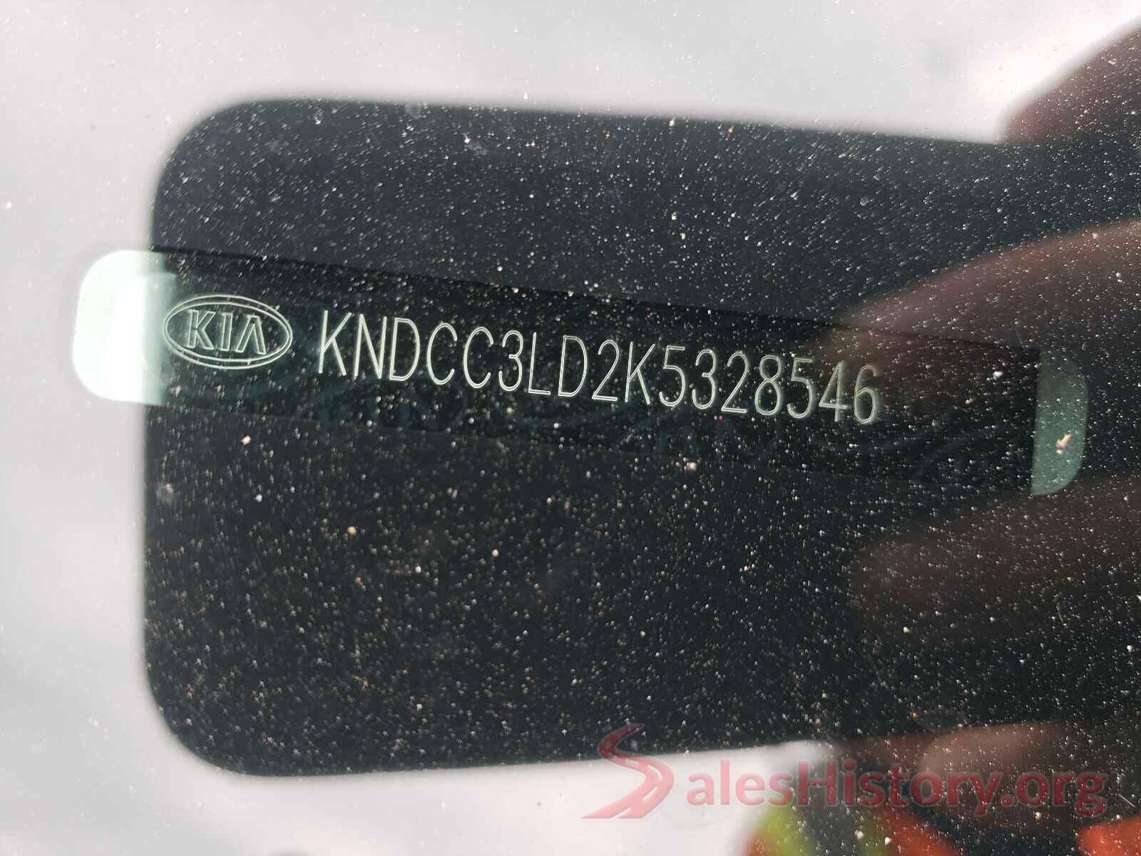 KNDCC3LD2K5328546 2019 KIA NIRO