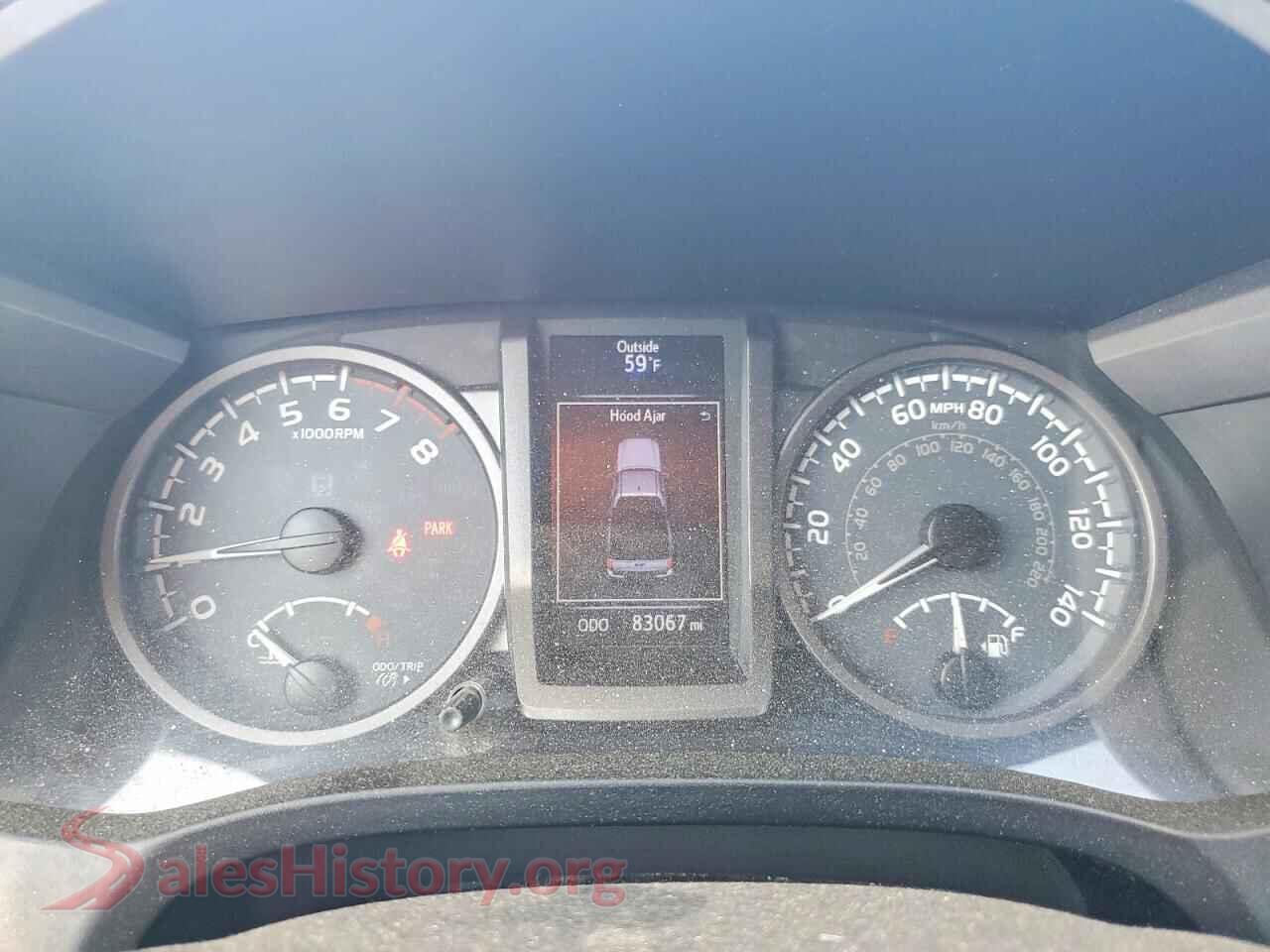 2017 TOYOTA TACOMA VIN 5TFSZ5AN2HX108080, interior center console