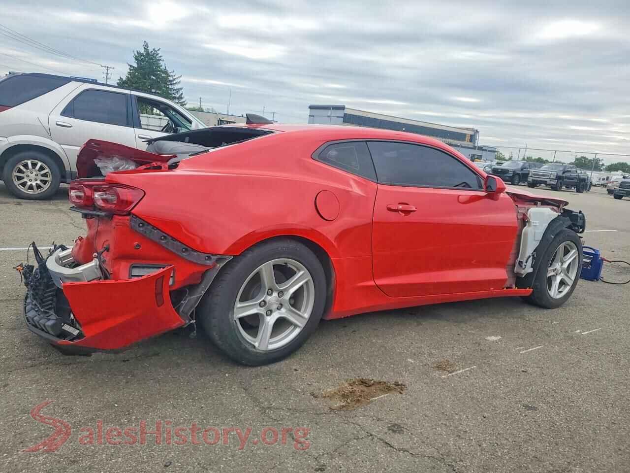 2019 CHEVROLET CAMARO VIN 1G1FB1RX8K0129139, right side view