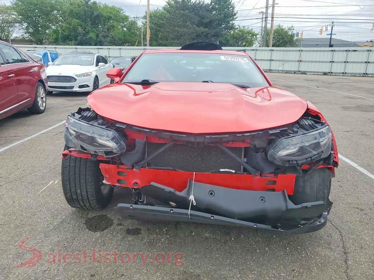 2019 CHEVROLET CAMARO VIN 1G1FB1RX8K0129139, rear view