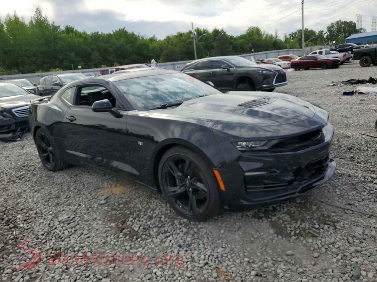 2020 CHEVROLET CAMARO VIN 1G1FH1R74L0110846, rear 3/4 view