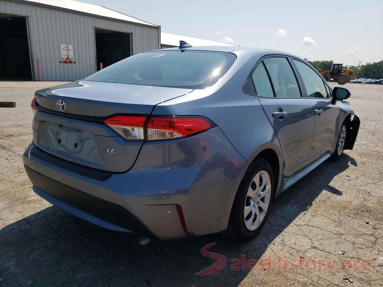 JTDEPRAEXLJ076257 2020 TOYOTA COROLLA