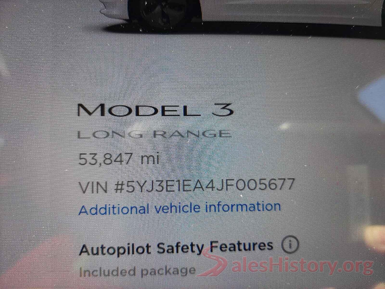 5YJ3E1EA4JF005677 2018 TESLA MODEL 3