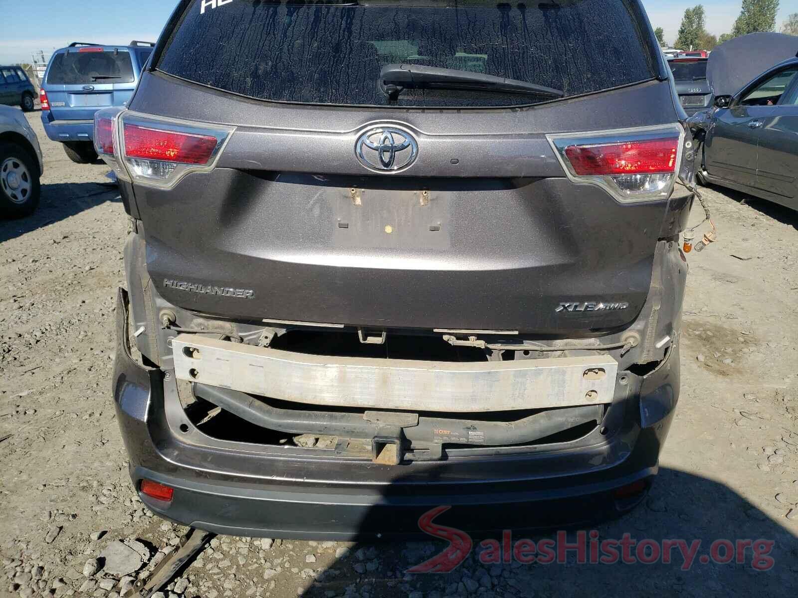 5TDJKRFH2GS500393 2016 TOYOTA HIGHLANDER