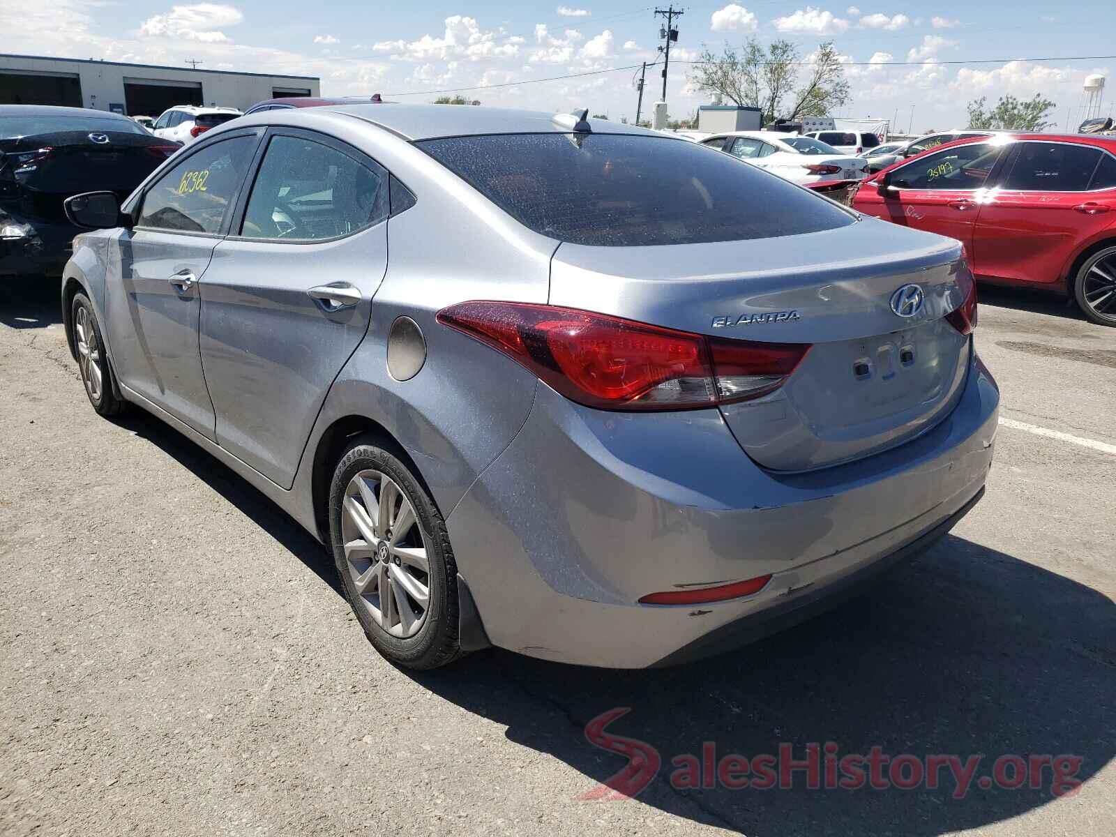 5NPDH4AE1GH721016 2016 HYUNDAI ELANTRA