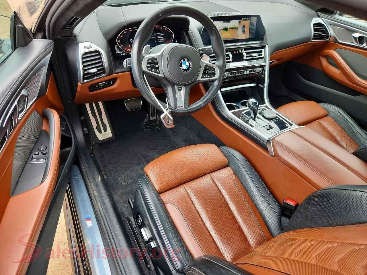 2022 BMW 8 SERIES VIN WBAAE4C03NCG91040, interior dashboard