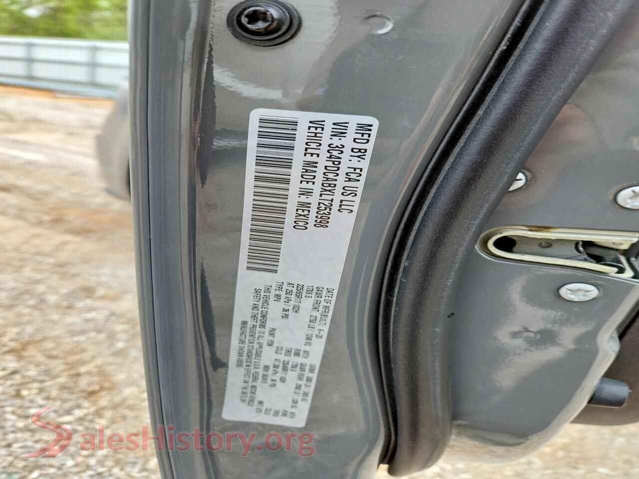 2020 DODGE JOURNEY VIN 3C4PDCABXLT253998, wheel and tire