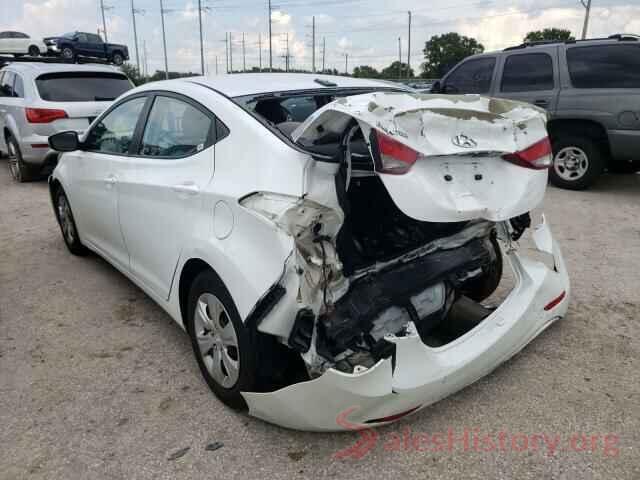 5NPDH4AE8GH754451 2016 HYUNDAI ELANTRA