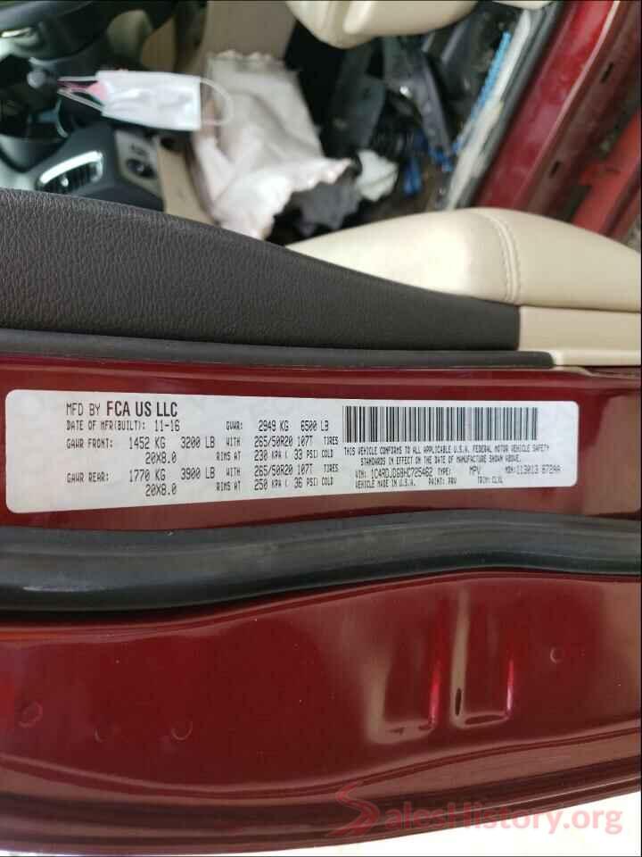 1C4RDJDG8HC725462 2017 DODGE DURANGO