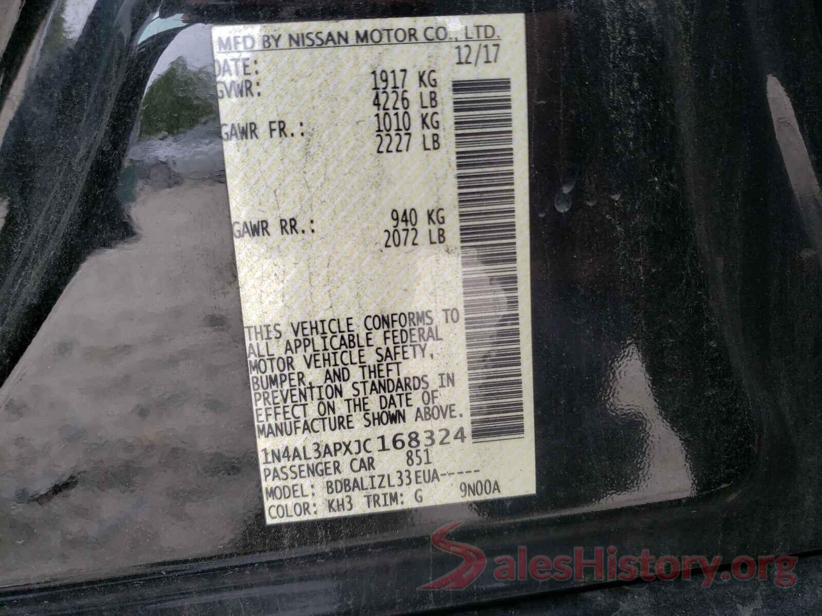 1N4AL3APXJC168324 2018 NISSAN ALTIMA