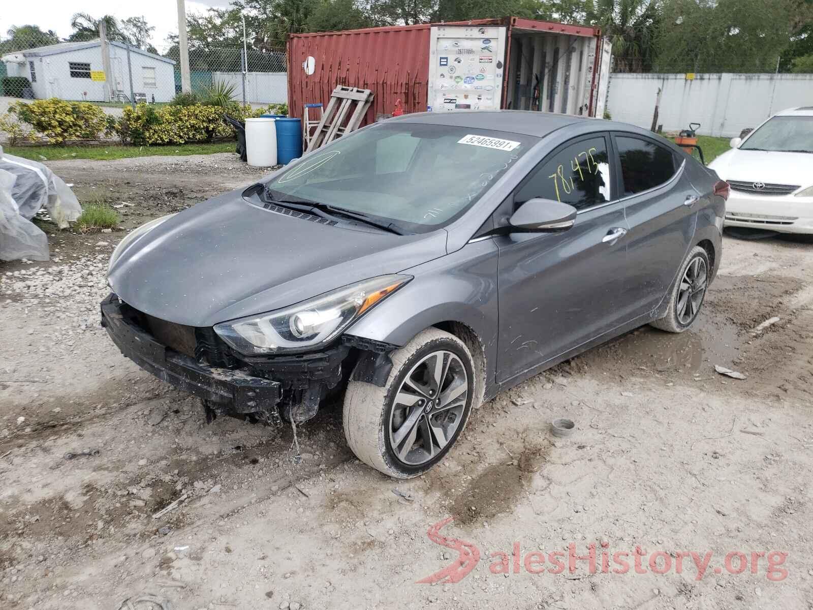 KMHDH4AE0GU586287 2016 HYUNDAI ELANTRA