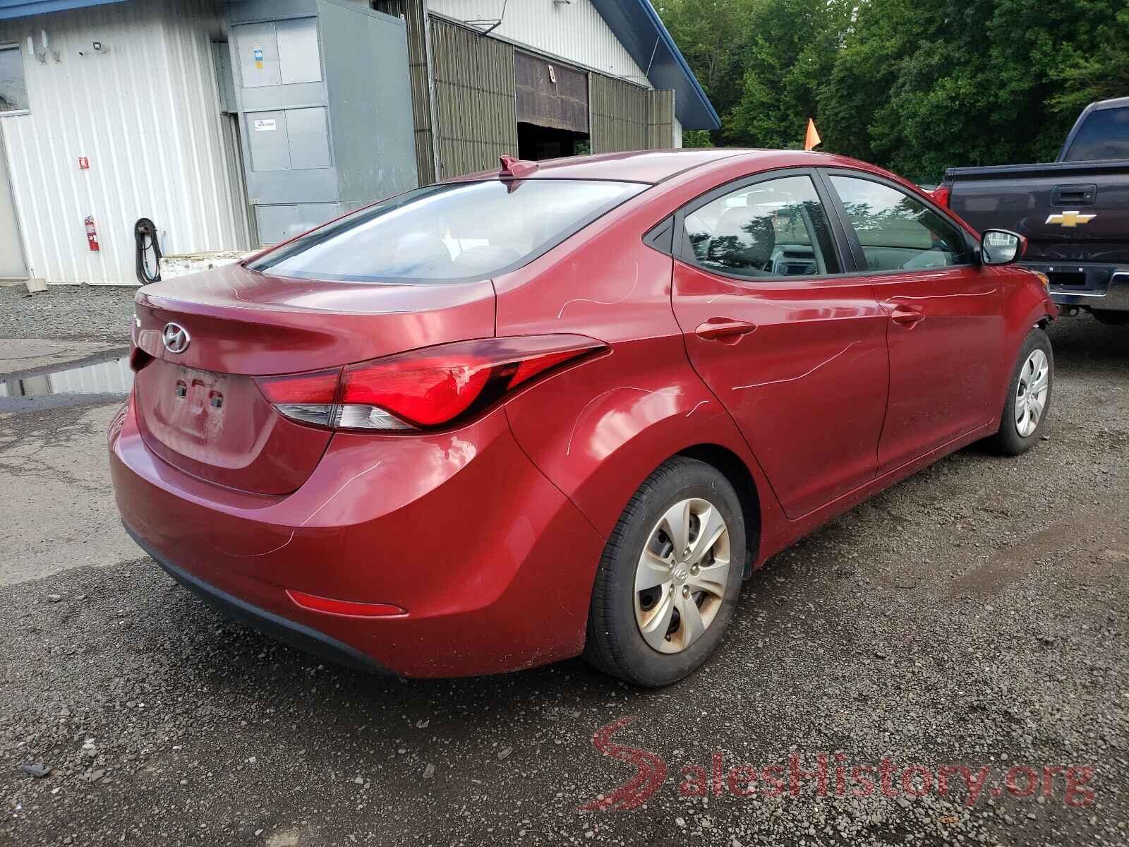 5NPDH4AE9GH744110 2016 HYUNDAI ELANTRA