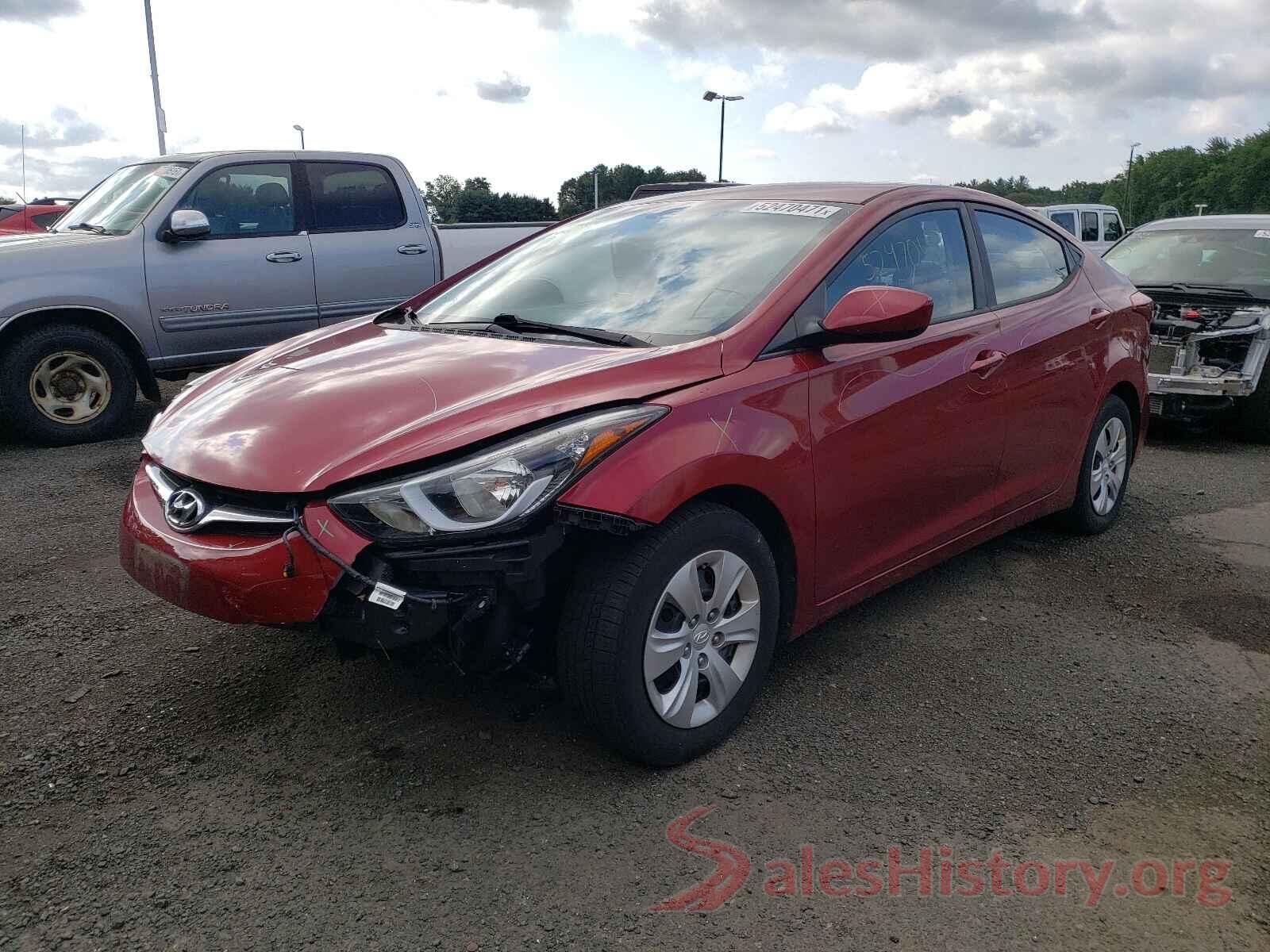 5NPDH4AE9GH744110 2016 HYUNDAI ELANTRA