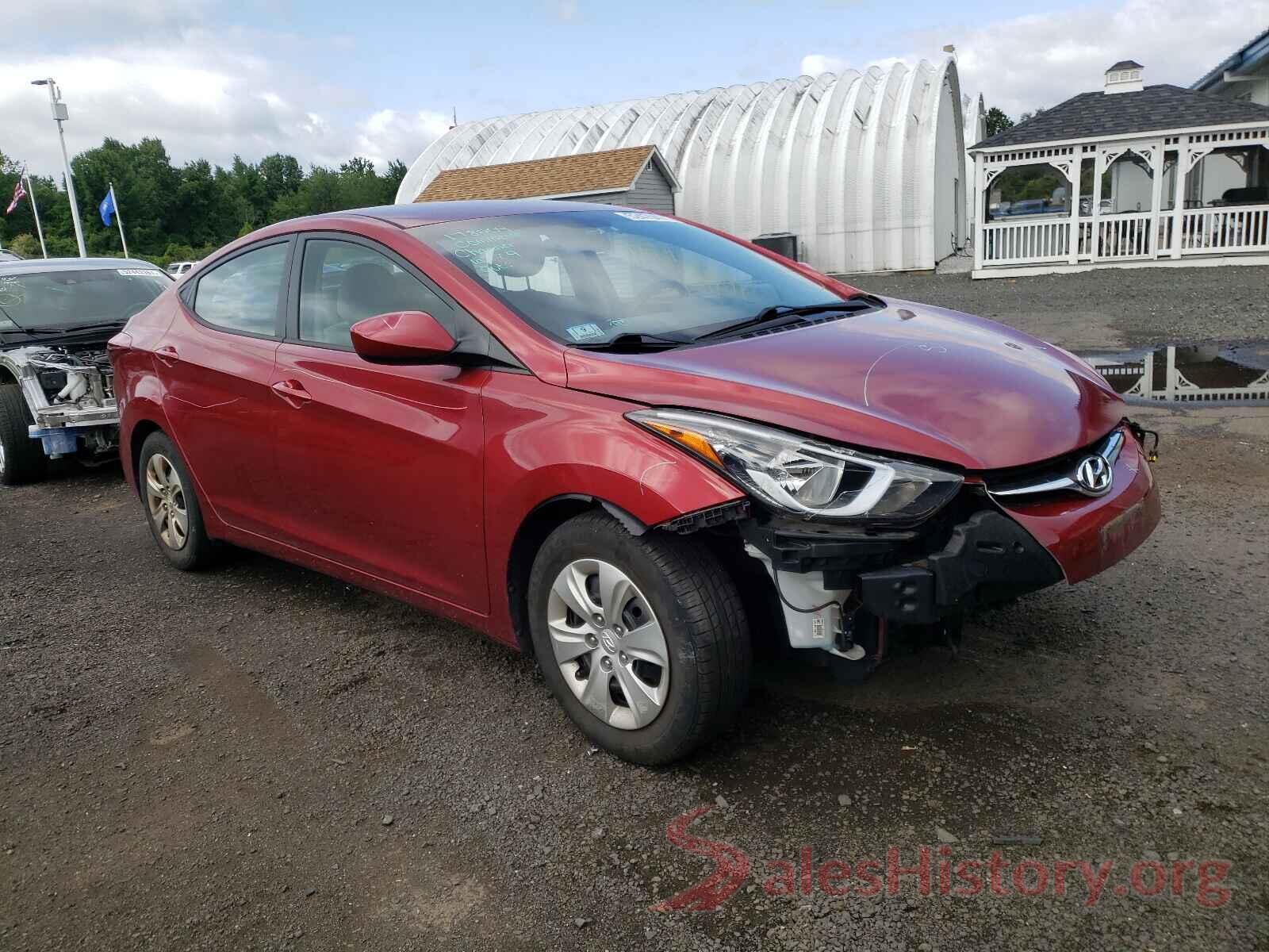 5NPDH4AE9GH744110 2016 HYUNDAI ELANTRA