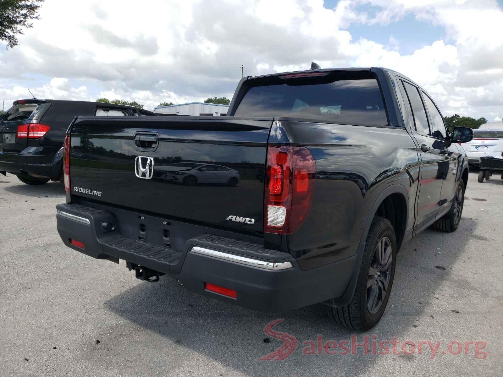 5FPYK3F14KB044836 2019 HONDA RIDGELINE