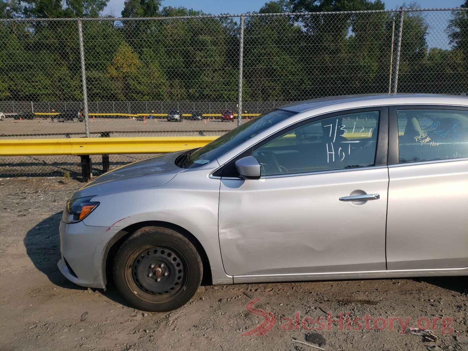 3N1AB7AP9KY338964 2019 NISSAN SENTRA