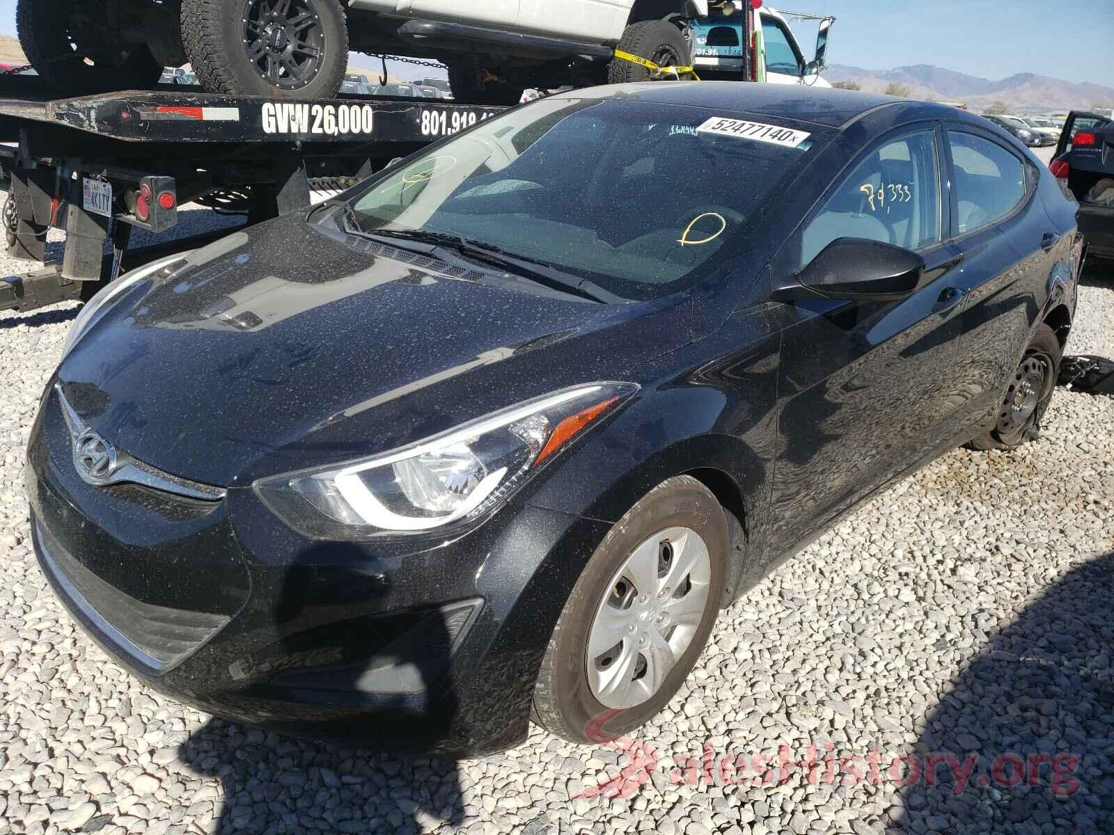 5NPDH4AE8GH701720 2016 HYUNDAI ELANTRA