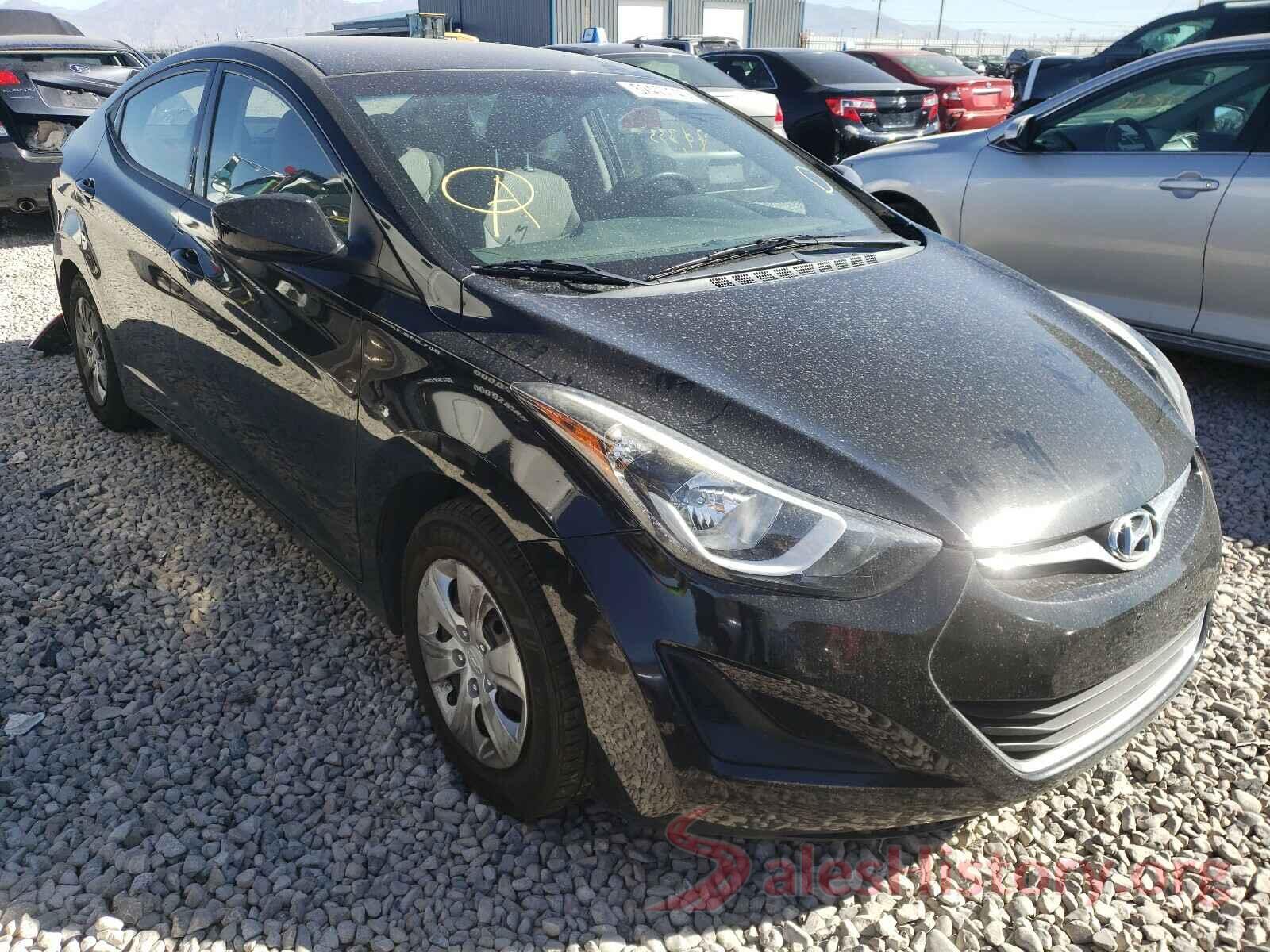 5NPDH4AE8GH701720 2016 HYUNDAI ELANTRA