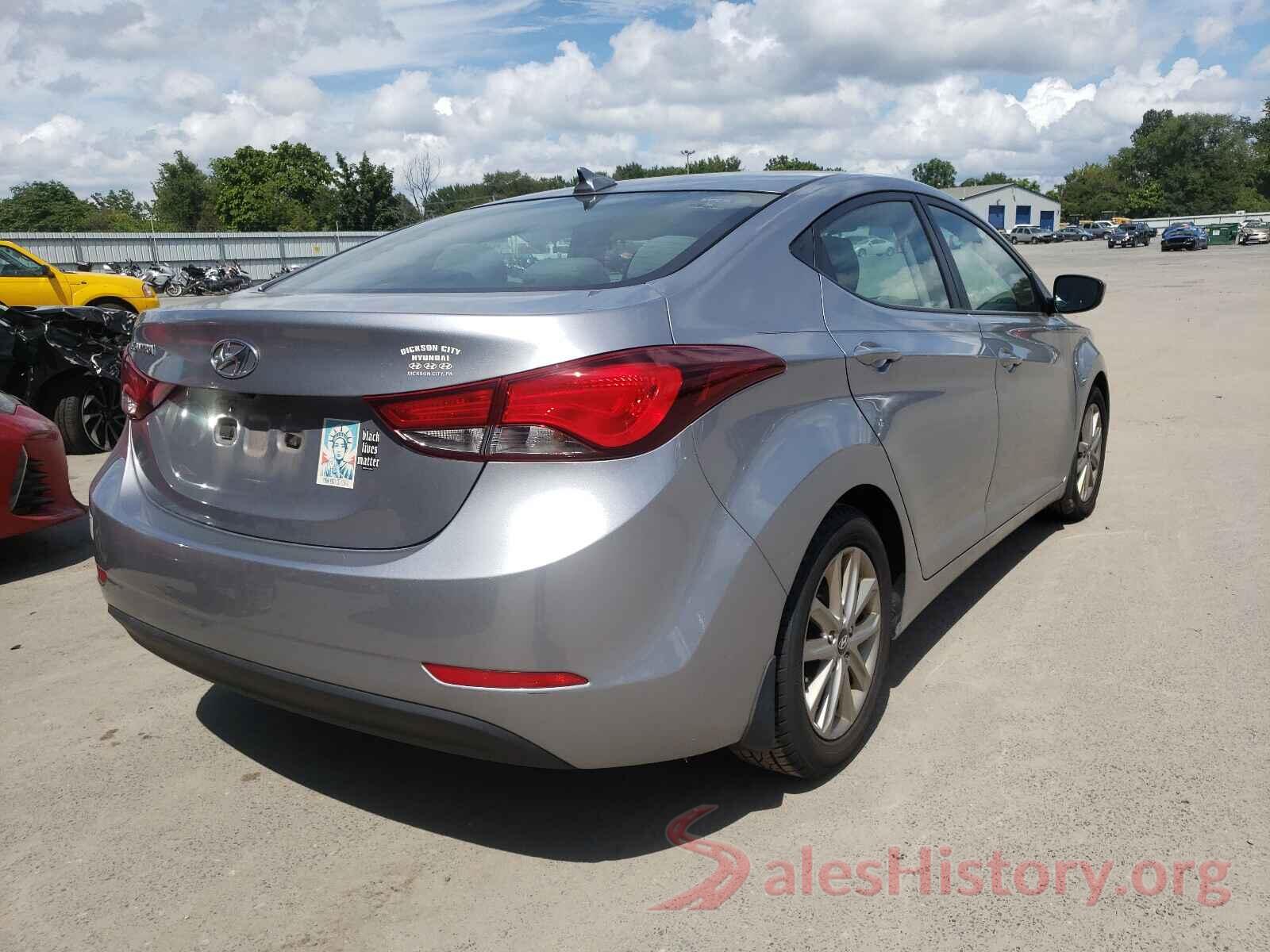 5NPDH4AE8GH654298 2016 HYUNDAI ELANTRA