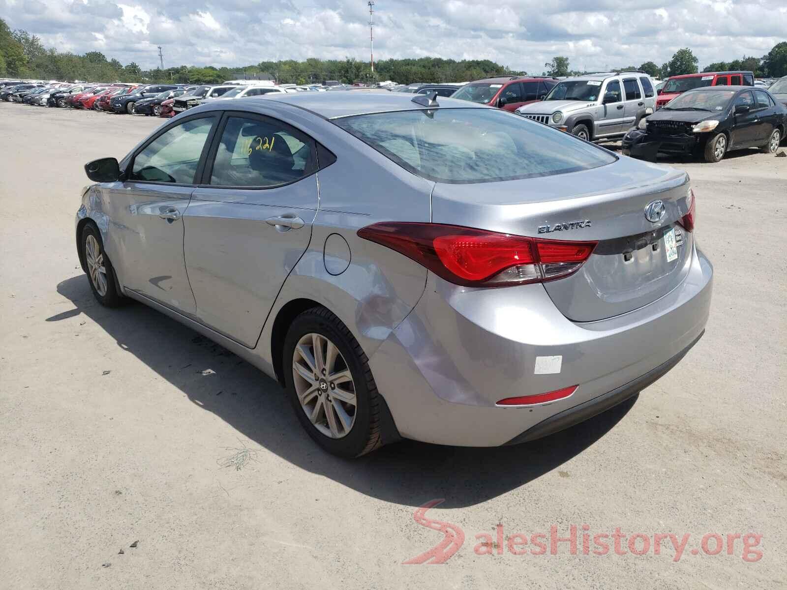 5NPDH4AE8GH654298 2016 HYUNDAI ELANTRA