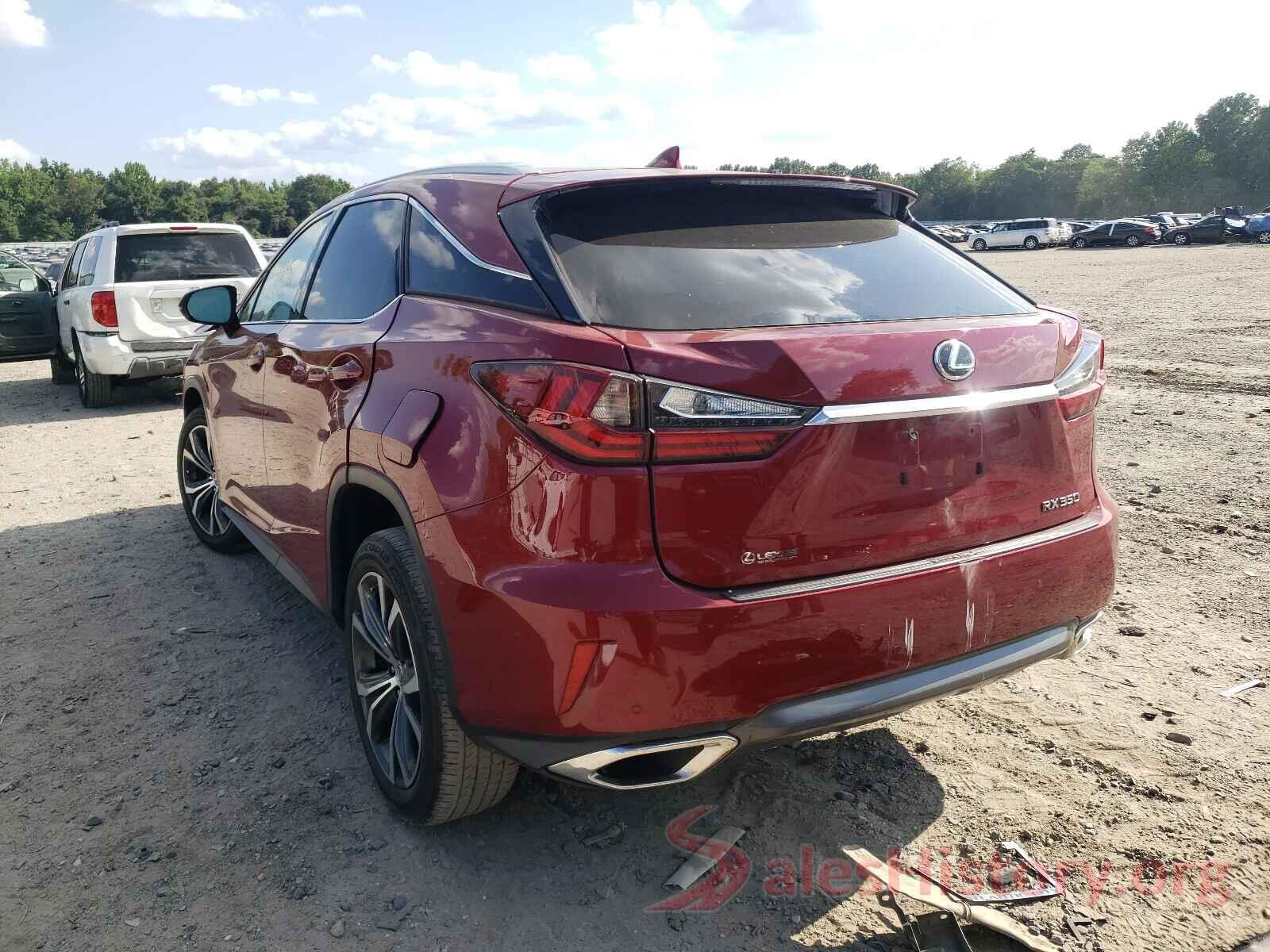 2T2BZMCA8HC132124 2017 LEXUS RX350