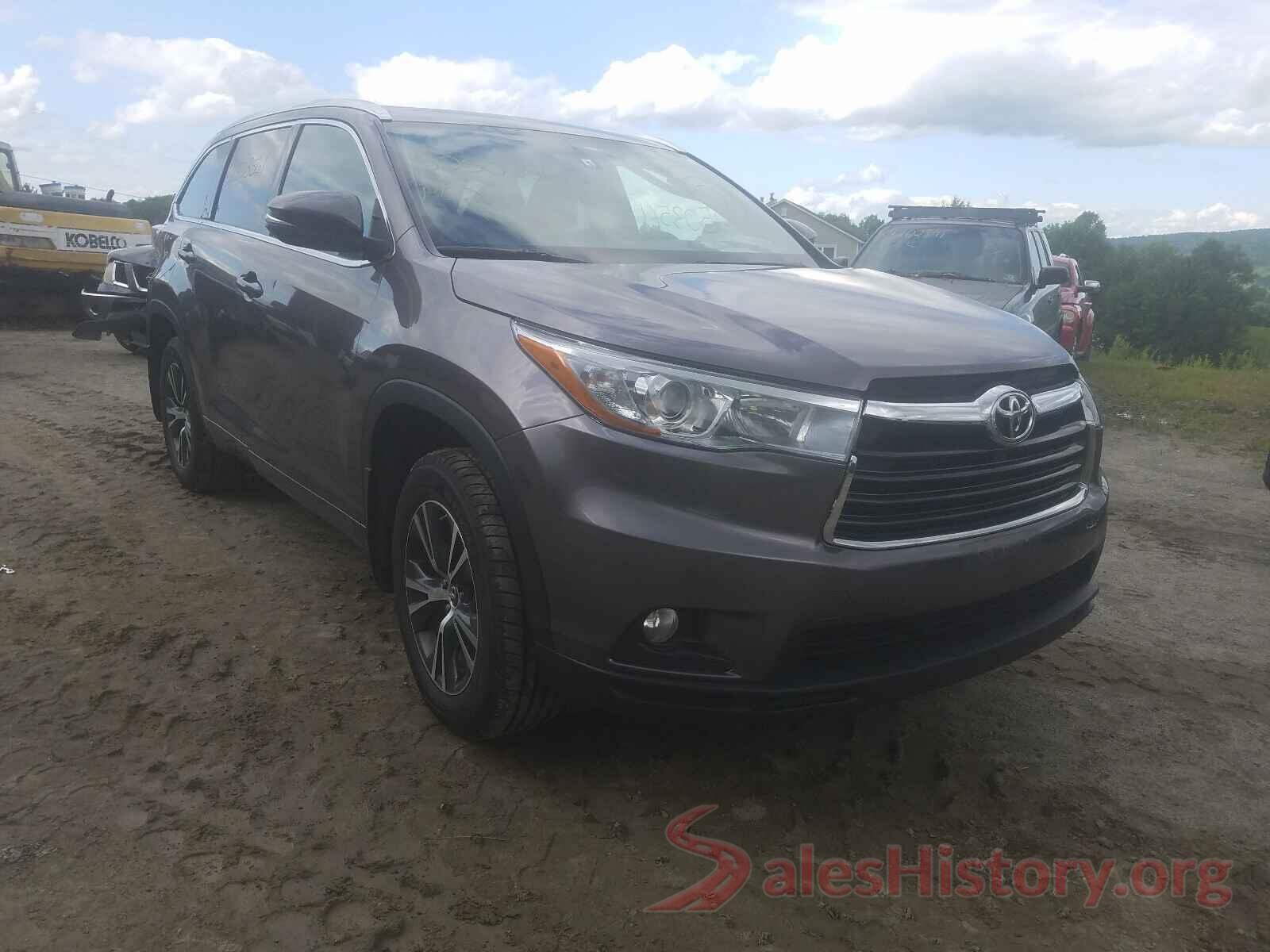 5TDJKRFH6GS322682 2016 TOYOTA HIGHLANDER