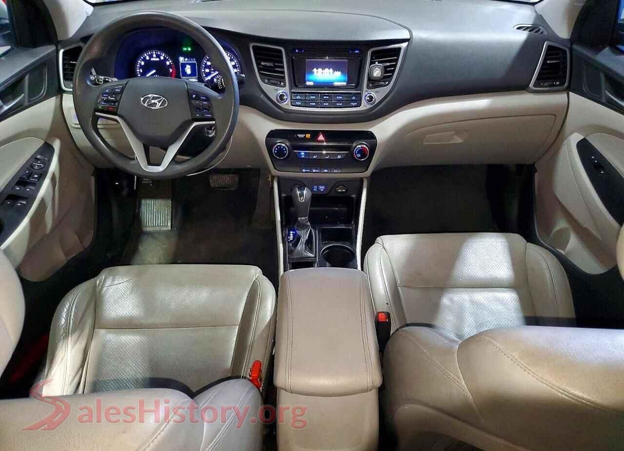 2017 HYUNDAI TUCSON VIN KM8J33A47HU376323, interior dashboard