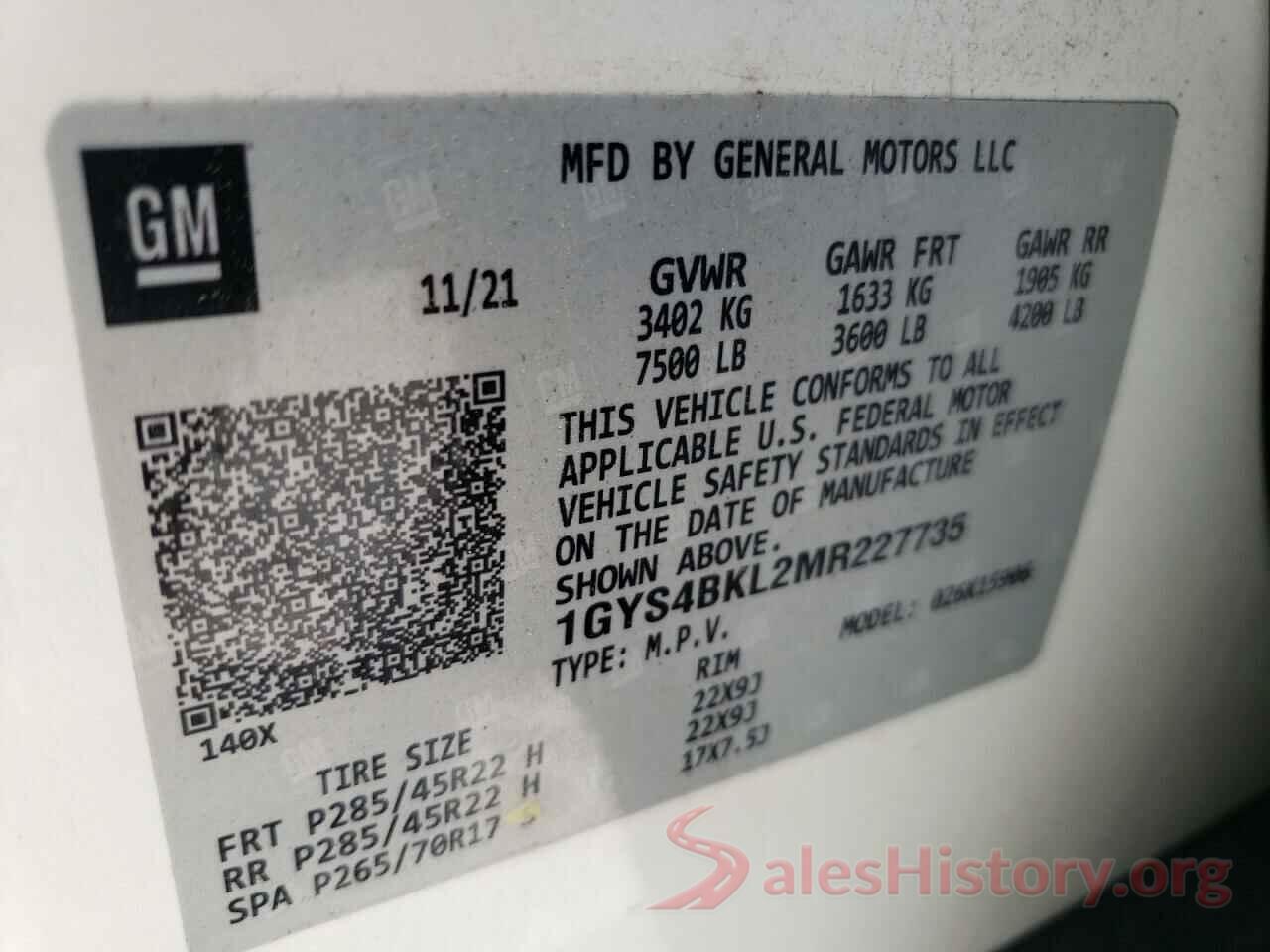 1GYS4BKL8MR237735 2021 CADILLAC ESCALADE