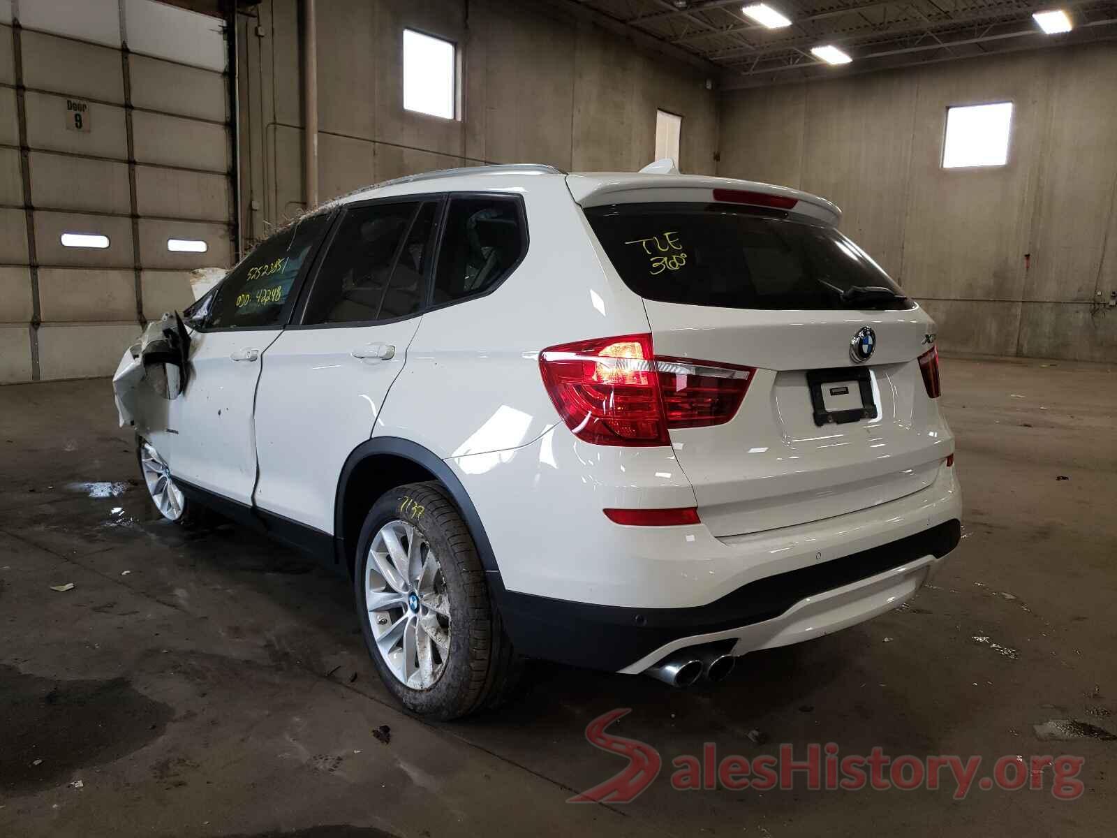 5UXWX9C3XH0T17178 2017 BMW X3