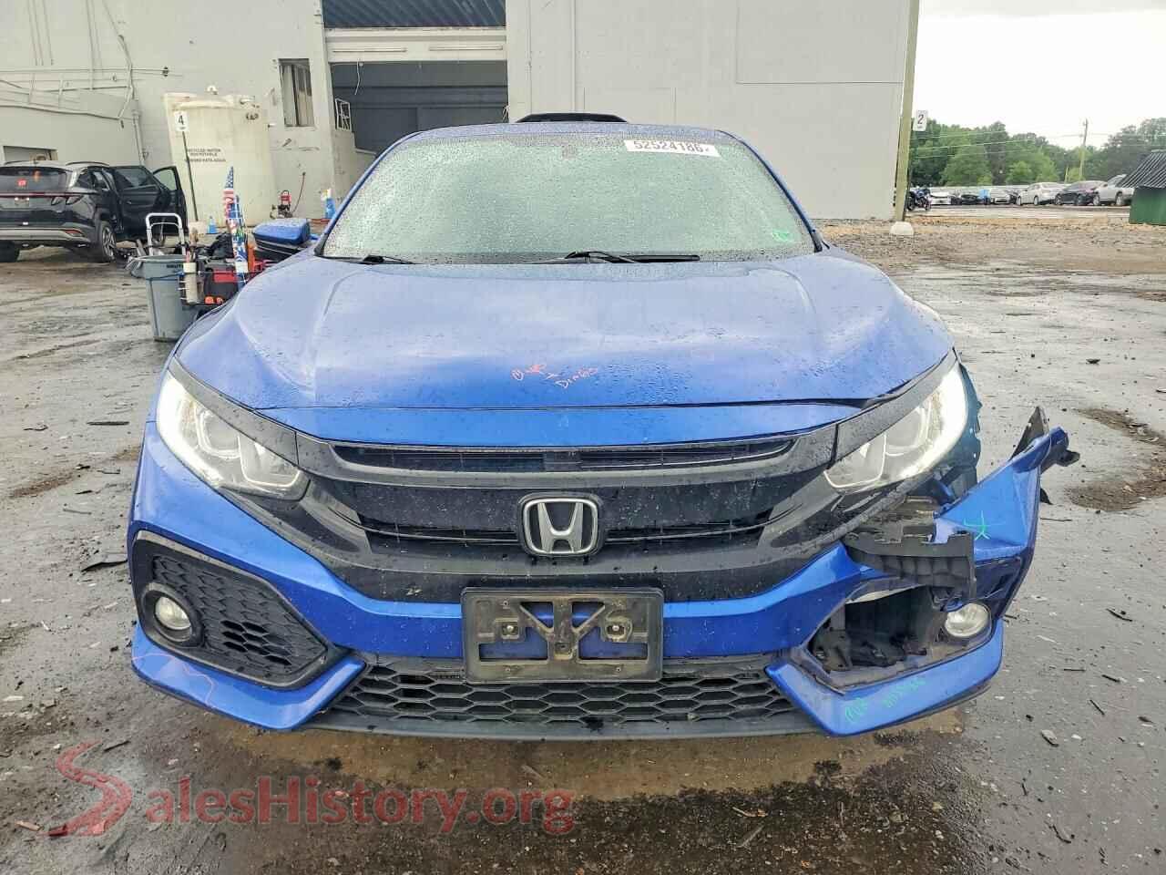 2018 HONDA CIVIC VIN SHHFK7H52JU409924, rear view