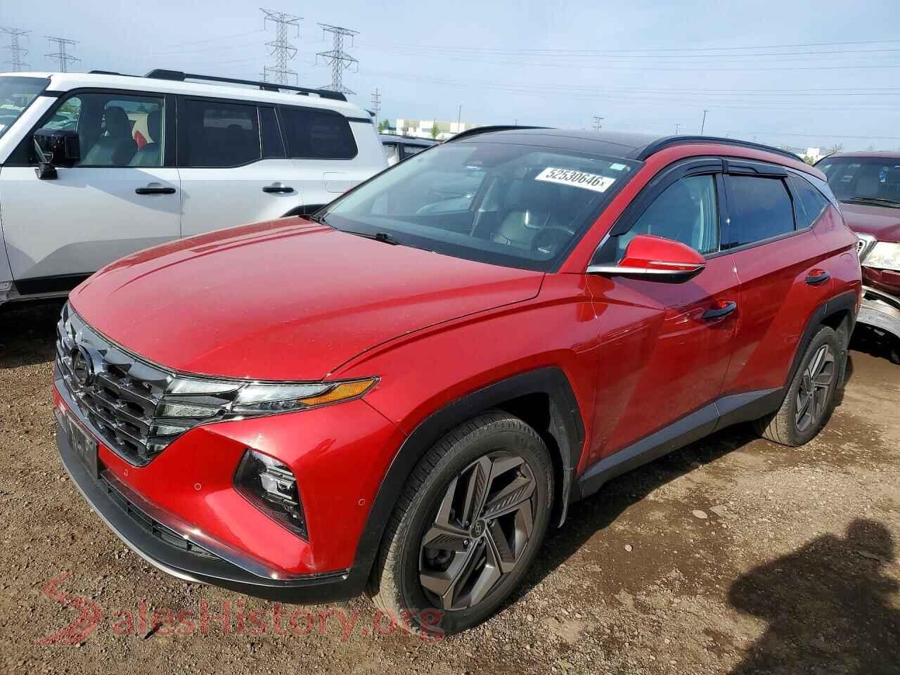 2022 HYUNDAI TUCSON VIN 5NMJECAE0NH135312, auction photo