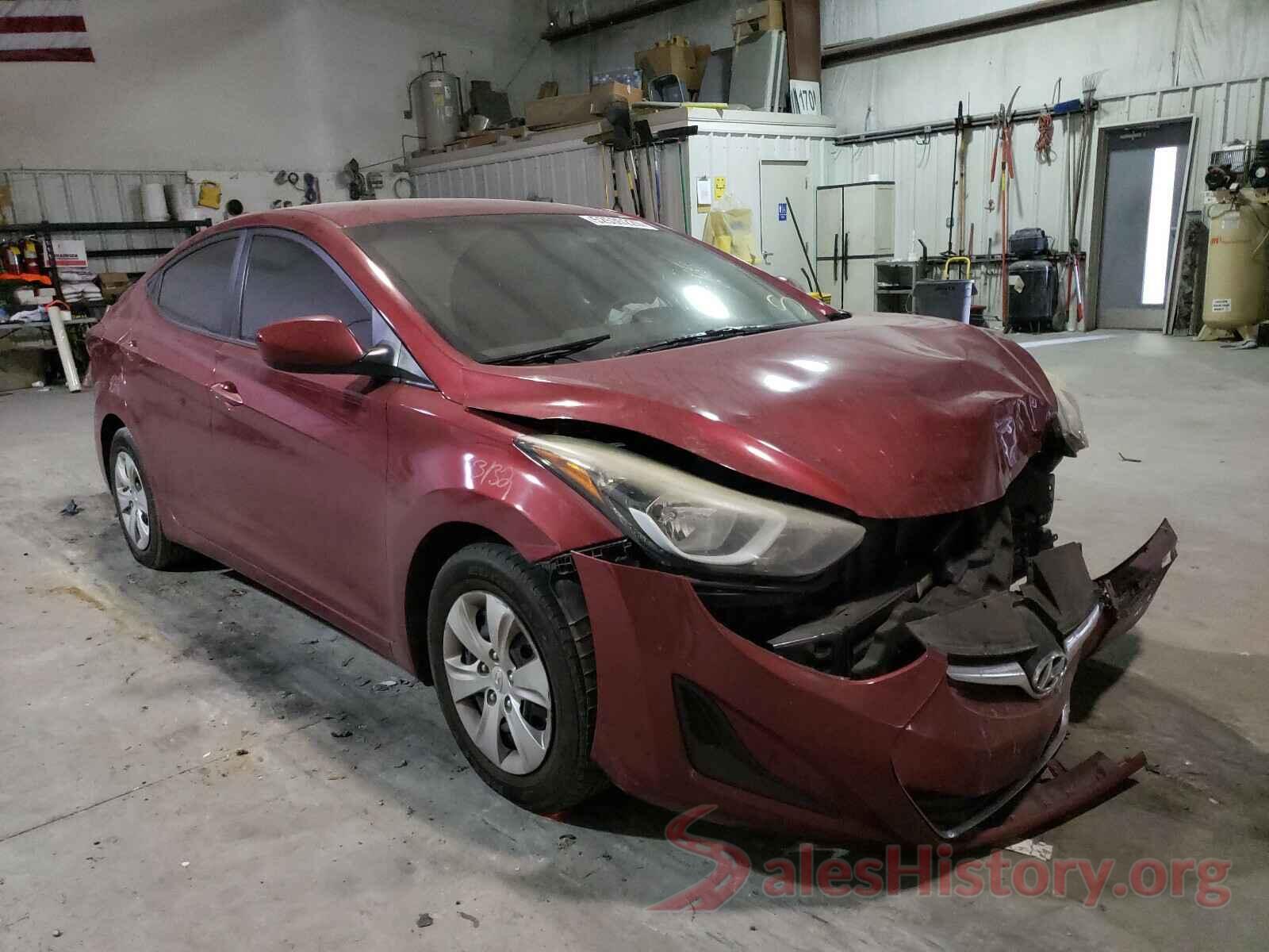 5NPDH4AE4GH683295 2016 HYUNDAI ELANTRA