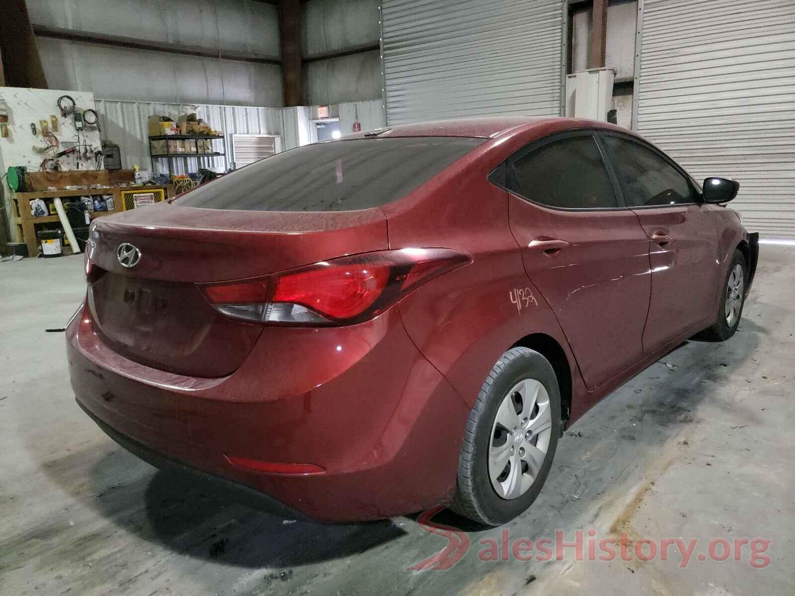 5NPDH4AE4GH683295 2016 HYUNDAI ELANTRA