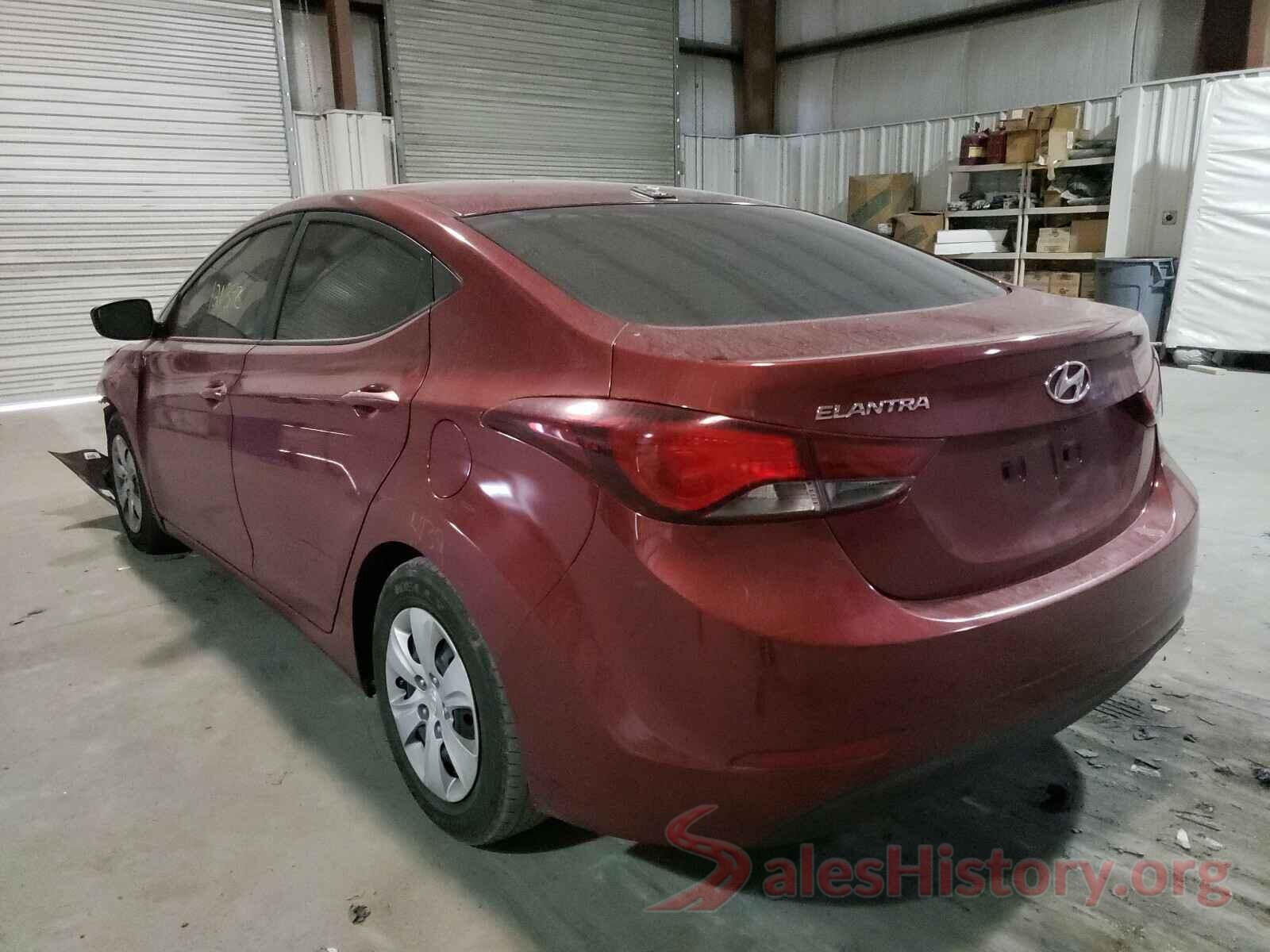 5NPDH4AE4GH683295 2016 HYUNDAI ELANTRA