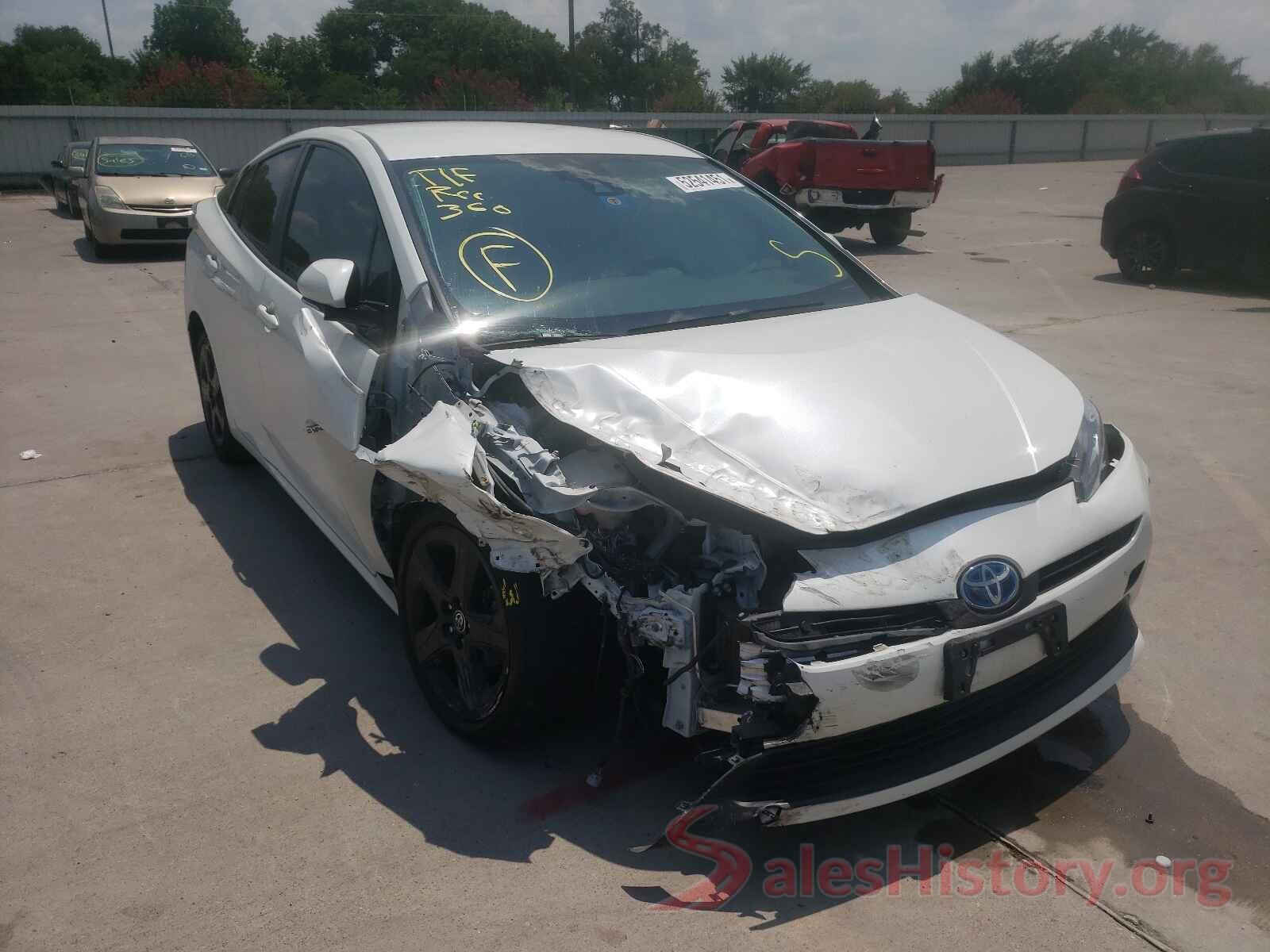 JTDKARFU2K3076695 2019 TOYOTA PRIUS