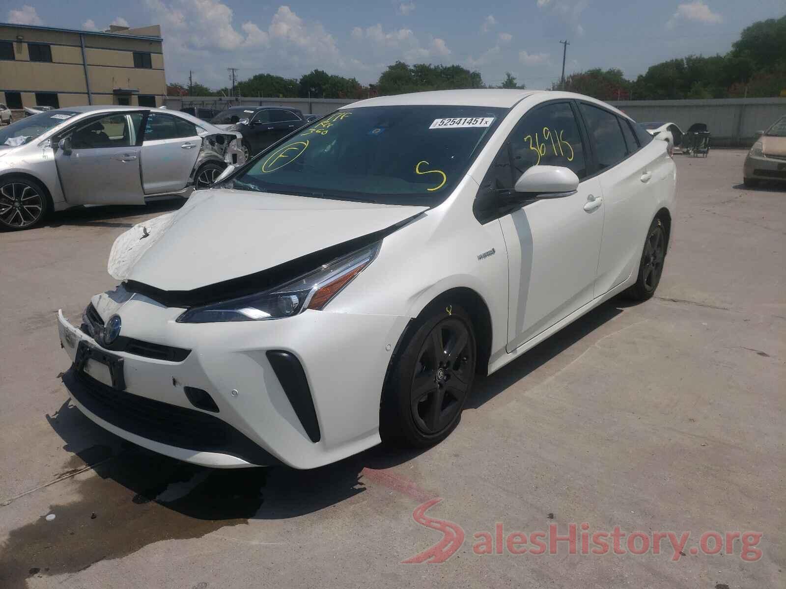 JTDKARFU2K3076695 2019 TOYOTA PRIUS