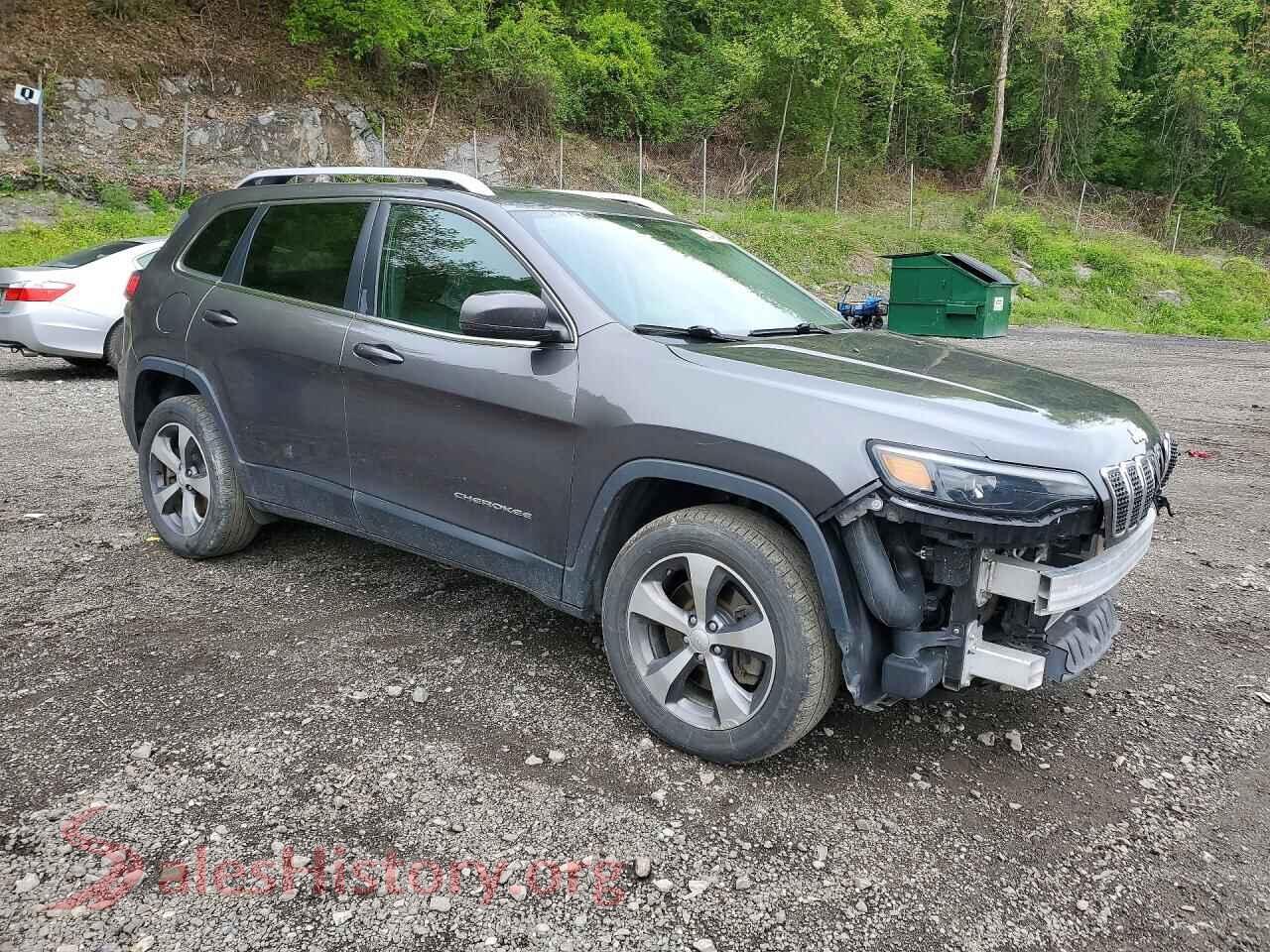 2019 JEEP CHEROKEE VIN 1C4PJMDX6KD431996, rear 3/4 view