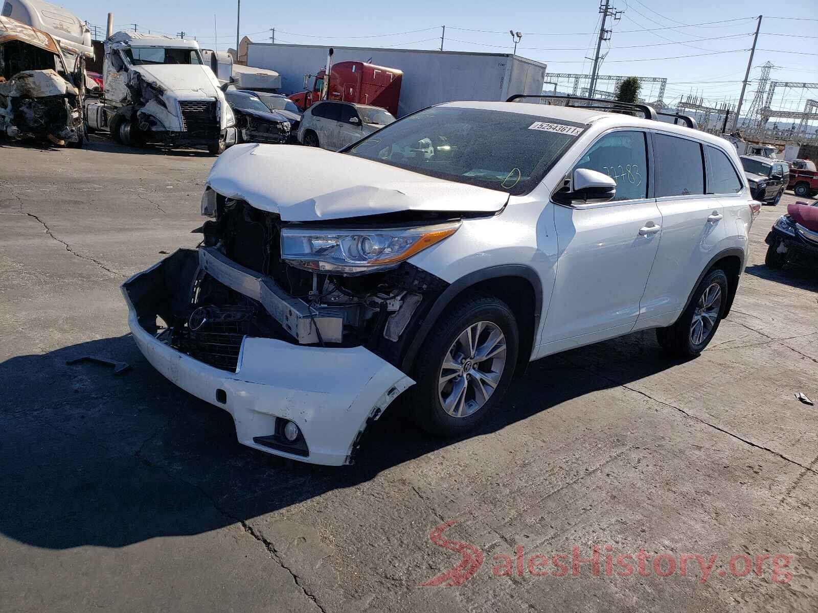 5TDZKRFH2GS170533 2016 TOYOTA HIGHLANDER