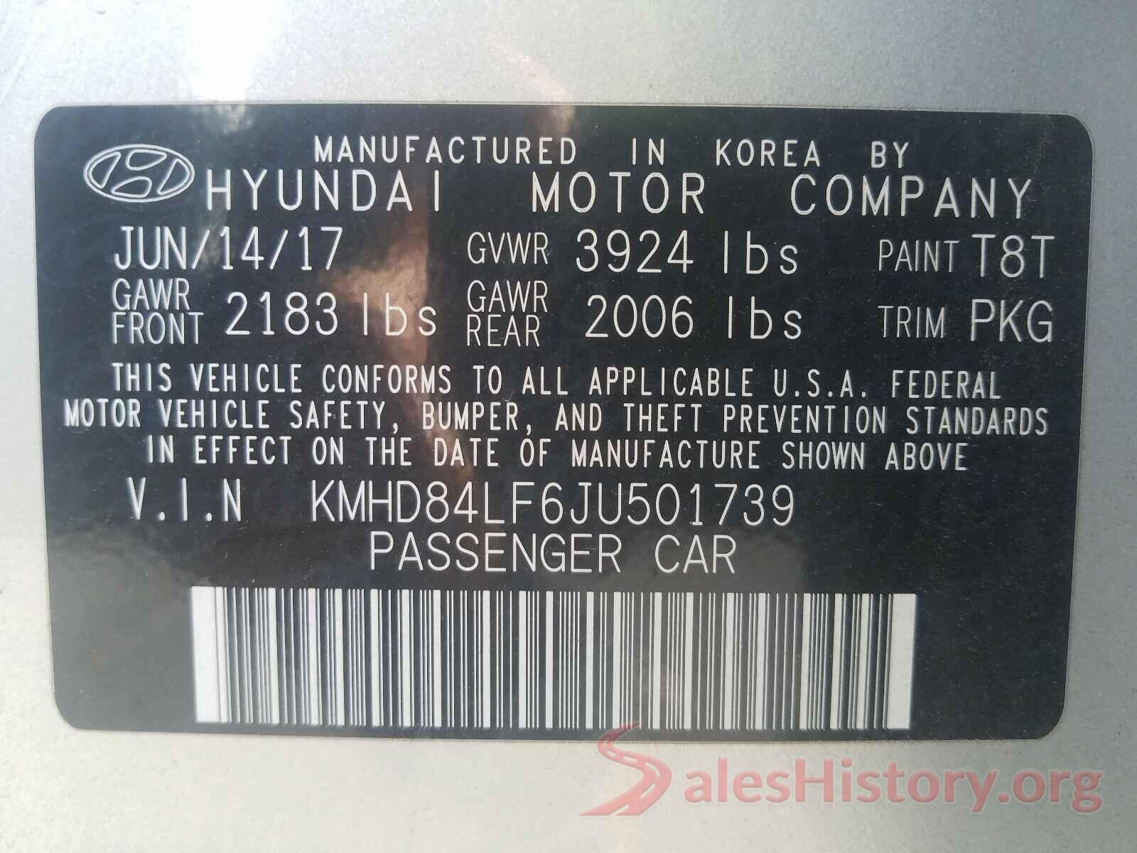 KMHD84LF6JU501739 2018 HYUNDAI ELANTRA