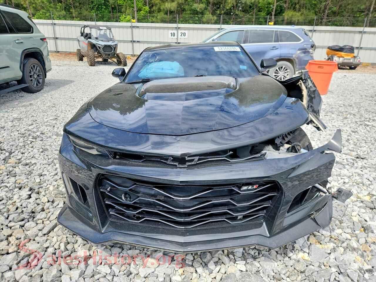 2019 CHEVROLET CAMARO VIN 1G1FJ1R67K0110317, rear view