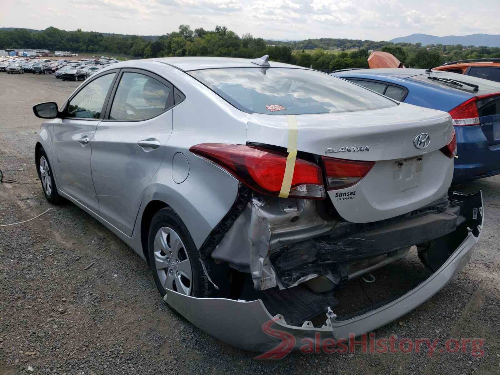 5NPDH4AE5GH751703 2016 HYUNDAI ELANTRA