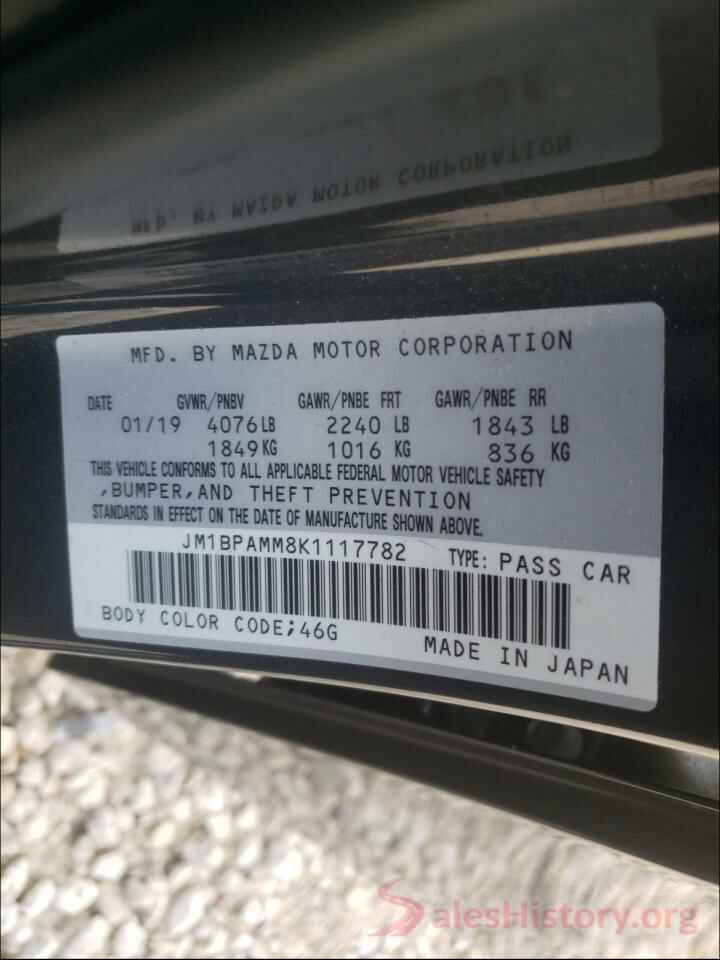 JM1BPAMM8K1117782 2019 MAZDA 3