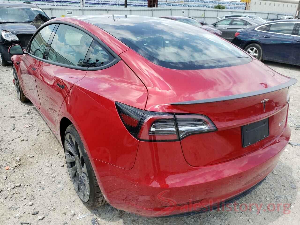 5YJ3E1ECXNF263323 2022 TESLA MODEL 3