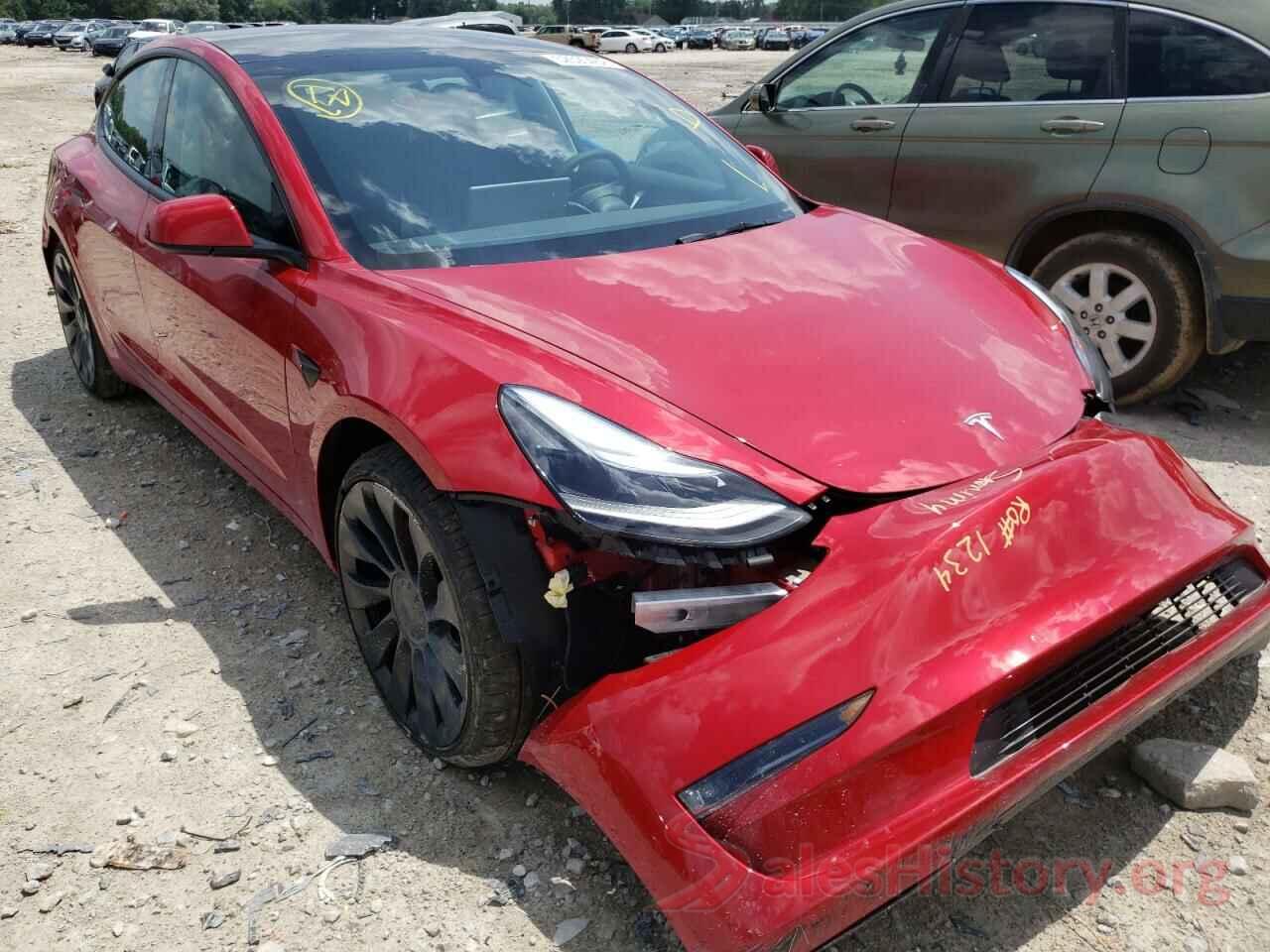 5YJ3E1ECXNF263323 2022 TESLA MODEL 3